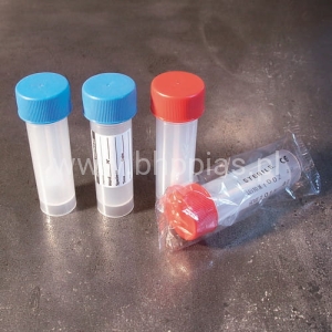 Pojemnik na kał z łopatką 18ml nie sterylny z zakrętką