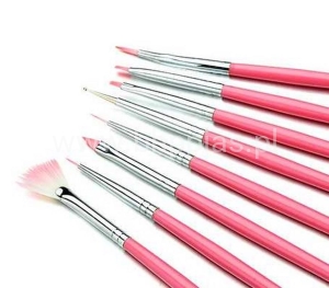 ZESTAW DO ZDOBIEŃ ŻELU 8 SZT. RÓŻOWO-BIAŁE