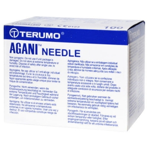IGŁY TERUMO AGANI NEOLUS INIEKCYJNE BEZBÓLOWE 0,7x32mm a'100