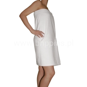 NIEBIESKI PENIUAR PAREO FROTTE PELERYNKA KOSMETYCZNA 1szt.  