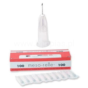 IGŁY DO MEZOTERAPII MESO RELLE STANDARD 0,4x6mm 27G cena za op. 100szt. 