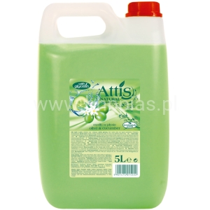 MYDŁO W PŁYNIE DO MYCIA RĄK ATTIS OGÓREK I OLIWKA 5L