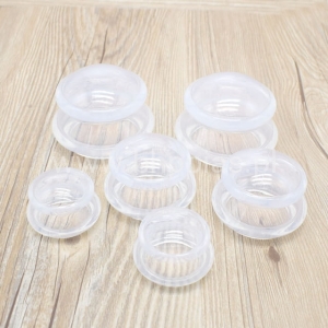 SILIKONOWA BAŃKA ANTYCELLULITOWA 70MM. PRZEZROCZYSTA